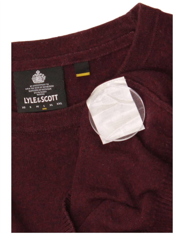 LYLE & SCOTT Ανδρικό πουλόβερ με λαιμόκοψη μεγάλο βαμβάκι