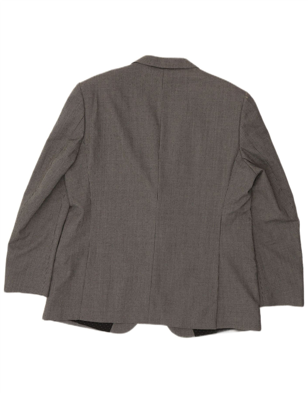 Marks & Spencer Ανδρικό σακάκι σακάκι με 2 κουμπιά UK 46 3XL Γκρι μαλλί Houndstooth