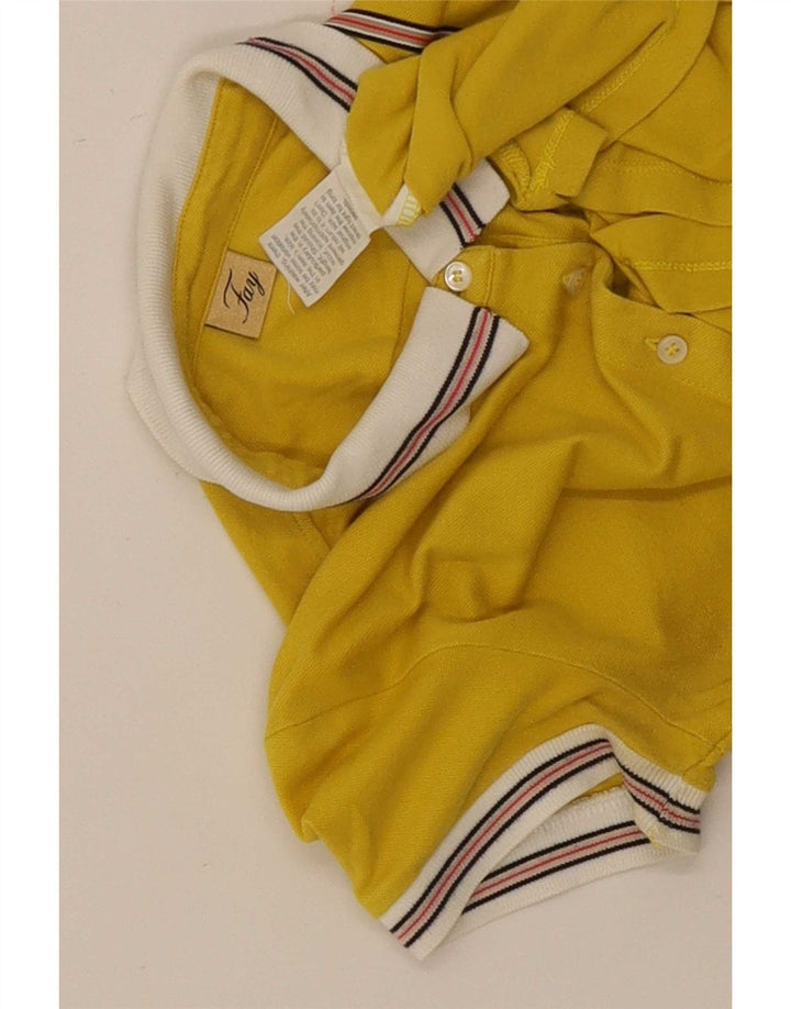 Fay γυναικείο μπλουζάκι πόλο UK 12 Medium Yellow