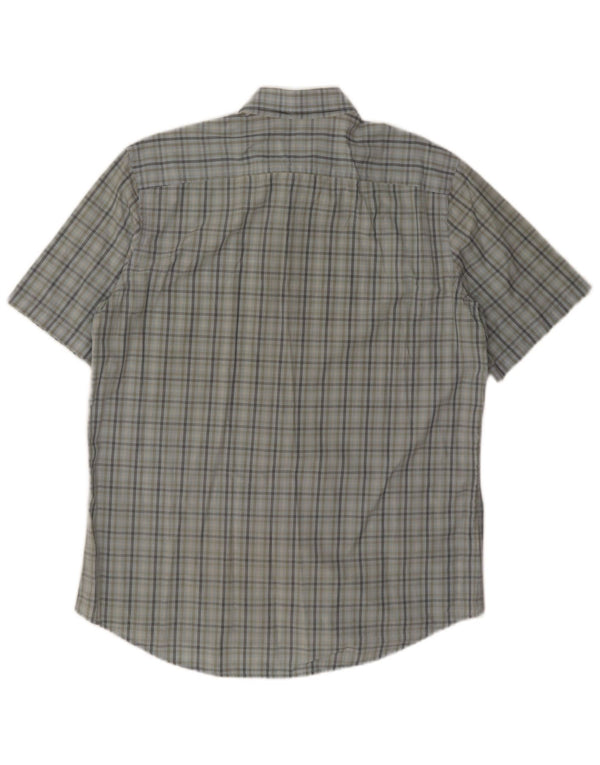 Ανδρικό κοντομάνικο πουκάμισο Lacoste, Μέγεθος 43, Μεγάλο Μπλε βαμβακερό