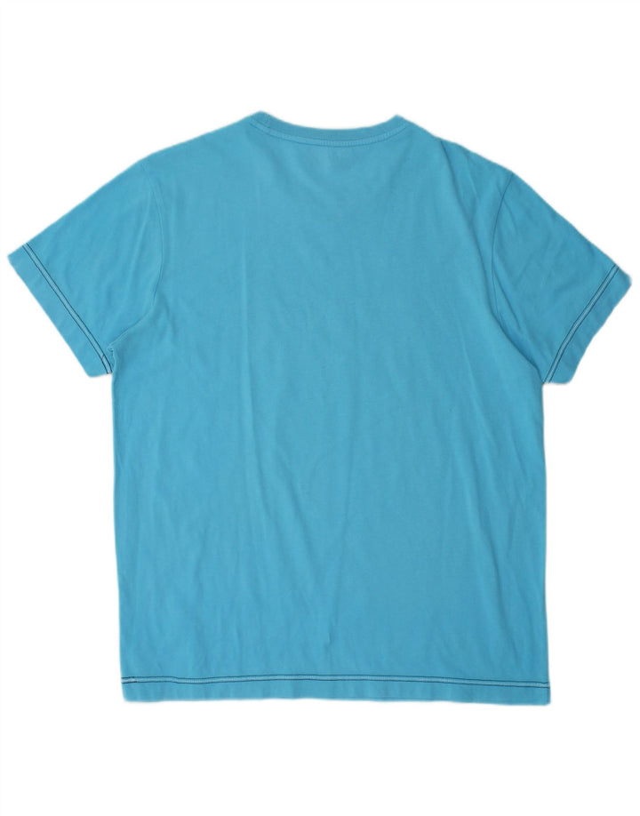 Ανδρικό γραφικό T-Shirt LOTTO Top Large Blue