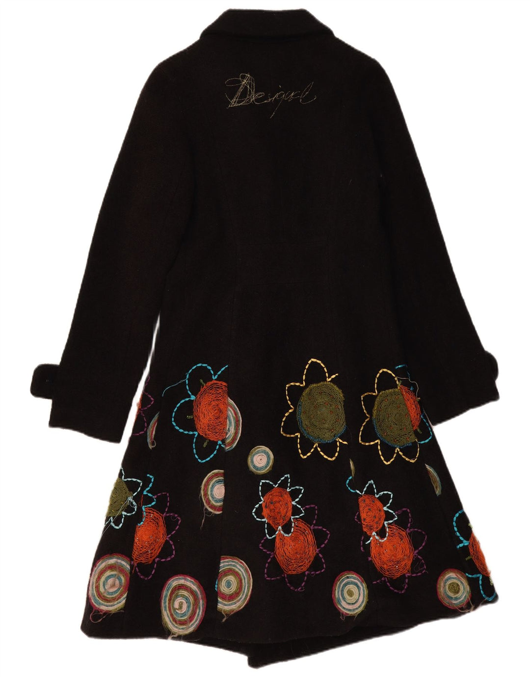 Γυναικείο παλτό Desigual Graphic EU 38 Medium Black Floral