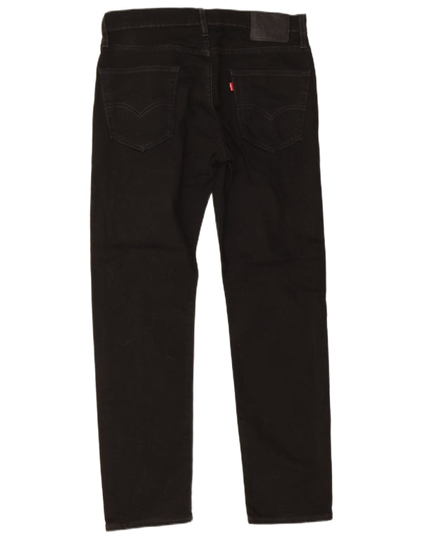 Levi's Mens 502 Tapered Jeans W32 L31 Μαύρο βαμβακερό