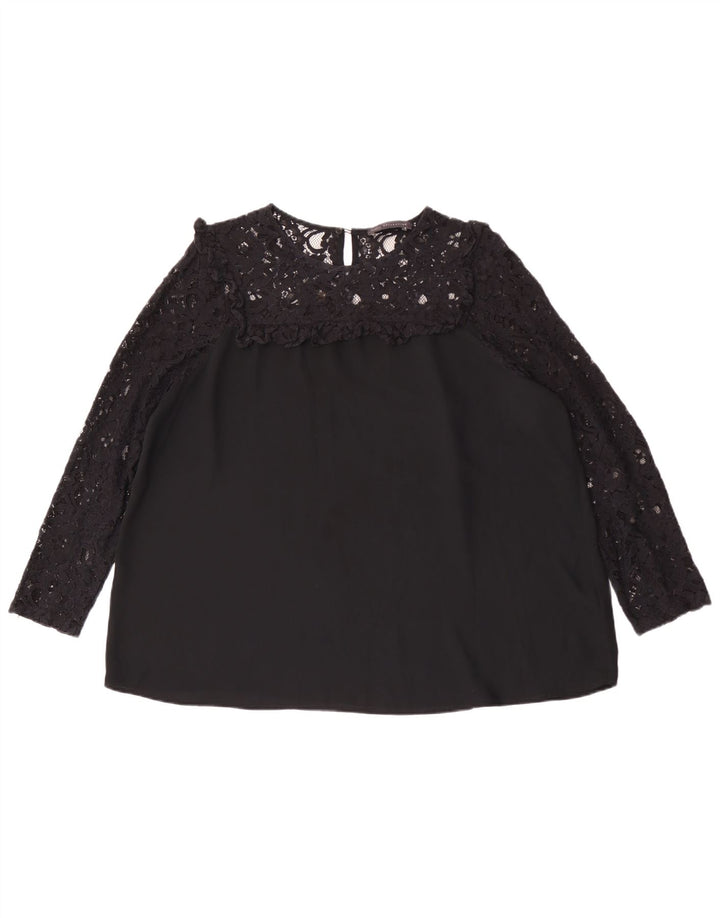Marks & Spencer Γυναικεία μακρυμάνικη μπλούζα oversized τοπ UK 16 Large Black