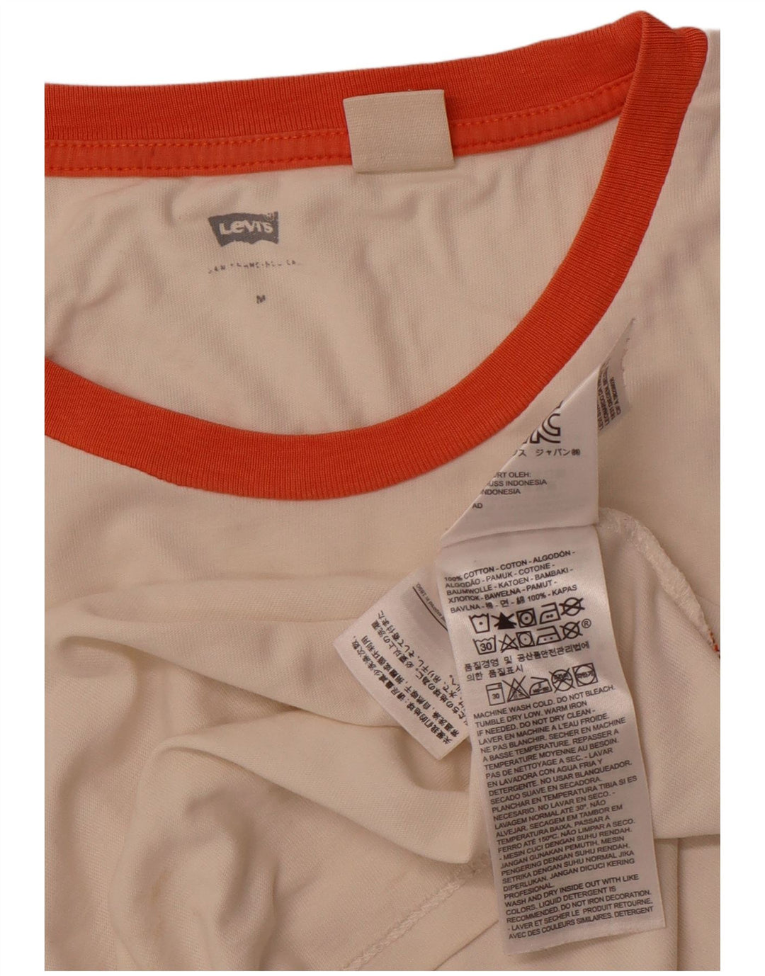 Γυναικείο γραφικό μπλουζάκι LEVI'S τοπ 12 μεσαίου λευκού βαμβακερό