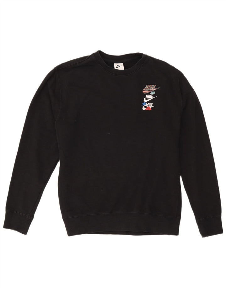Γυναικείο φούτερ Nike Jumper UK 16 μεγάλο μαύρο βαμβακερό