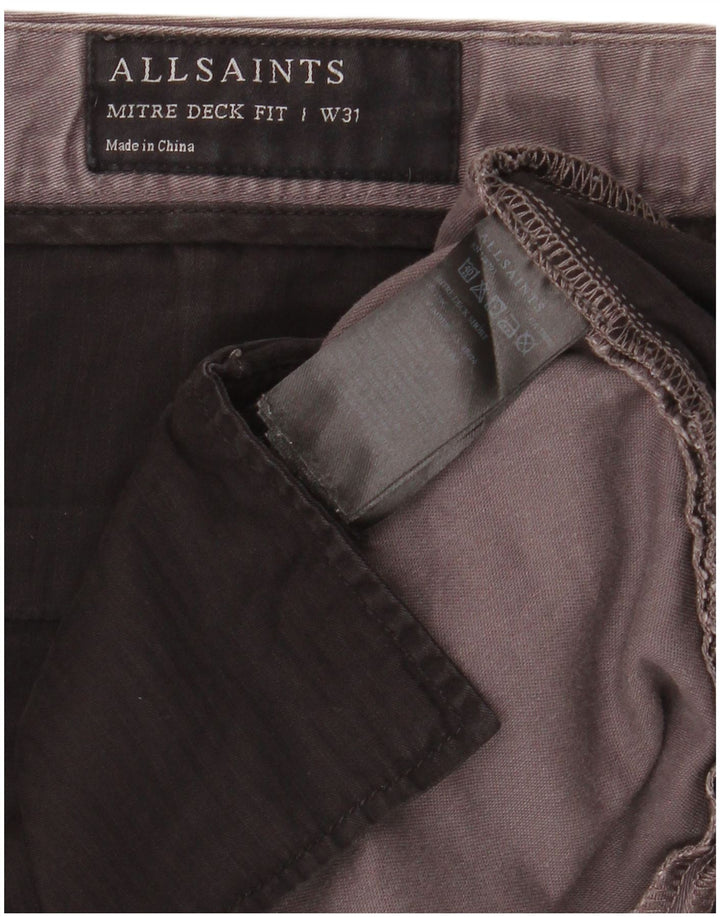 Ανδρικό σορτς Chino All Saints W31 Μεσαίο γκρι βαμβακερό