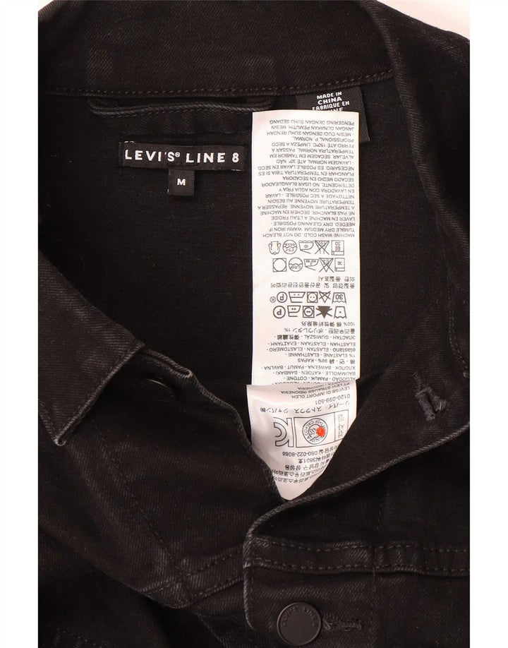 Ανδρικό τζιν μπουφάν Levi's Line 8 Medium Black Cotton Classic