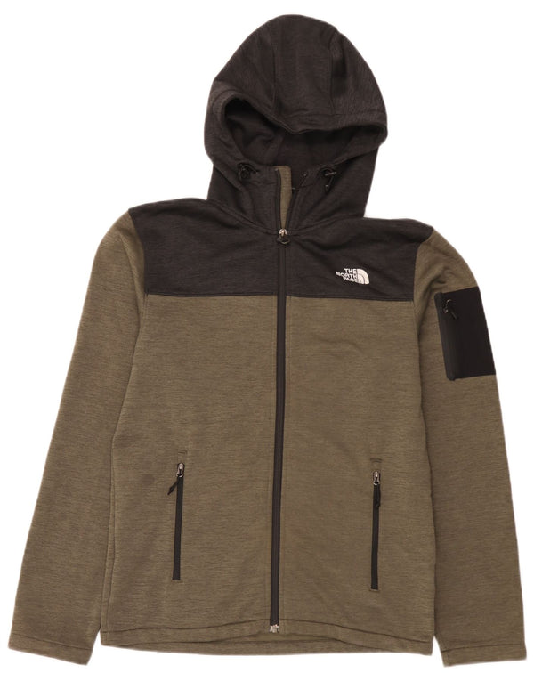 Ανδρικό πουλόβερ με κουκούλα με φερμουάρ North Face Small Khaki Colourblock