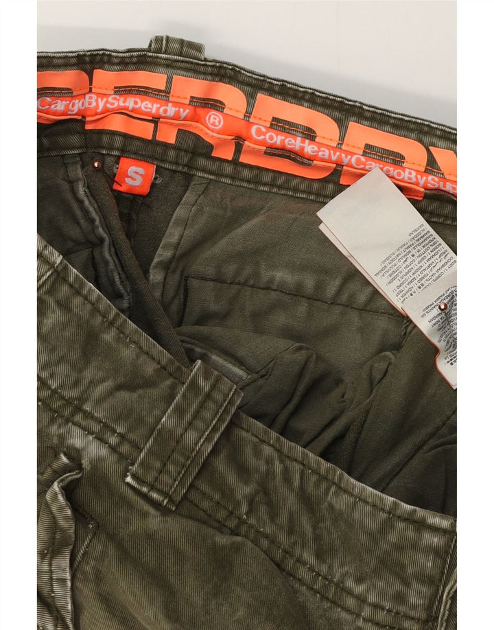 Ανδρικό σορτς Cargo SUPERDRY Small W29 Χακί Βαμβακερό