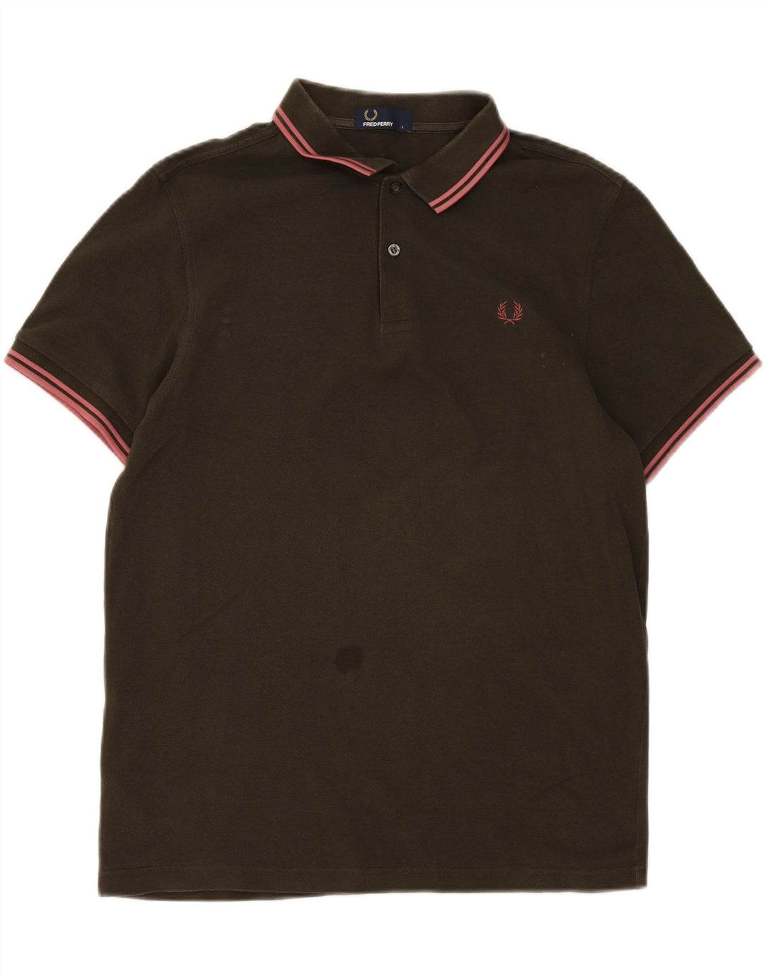 Fred Perry Ανδρικό πουκάμισο Polo μεγάλο βαμβακερό χακί
