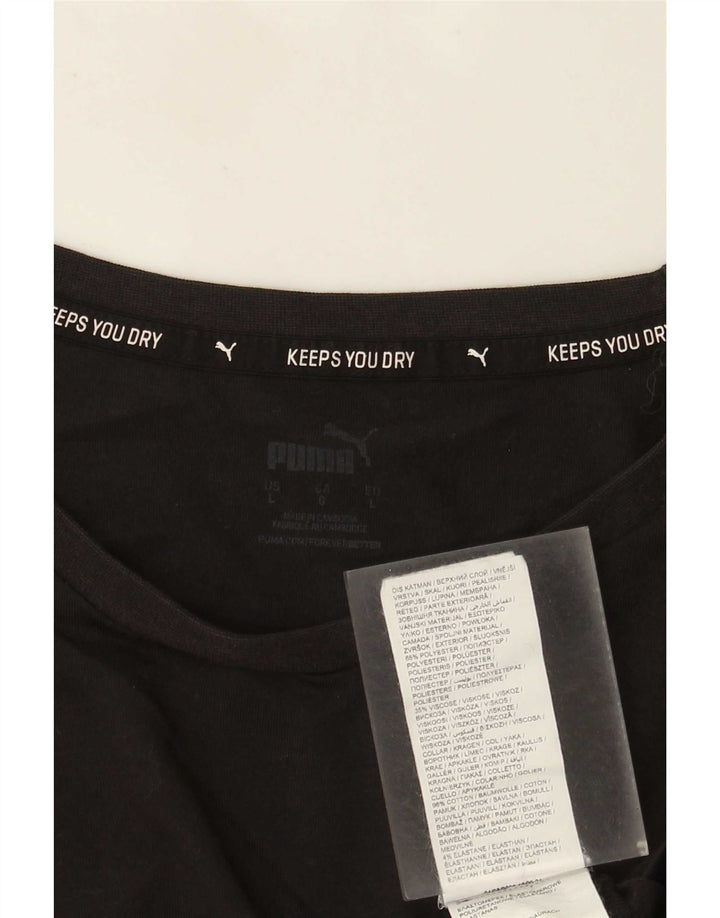Ανδρικό T-Shirt Puma Top Large Μαύρο Πολυεστέρας