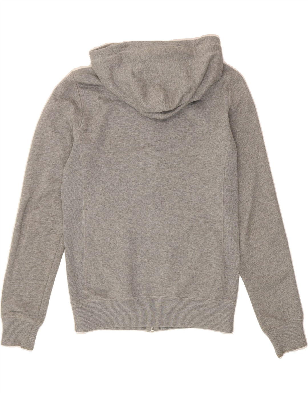 NIKE Womens Zip Hoodie Sweater UK 14 Medium Grey Vintage Nike and Second-Hand Nike from Messina Hembry 