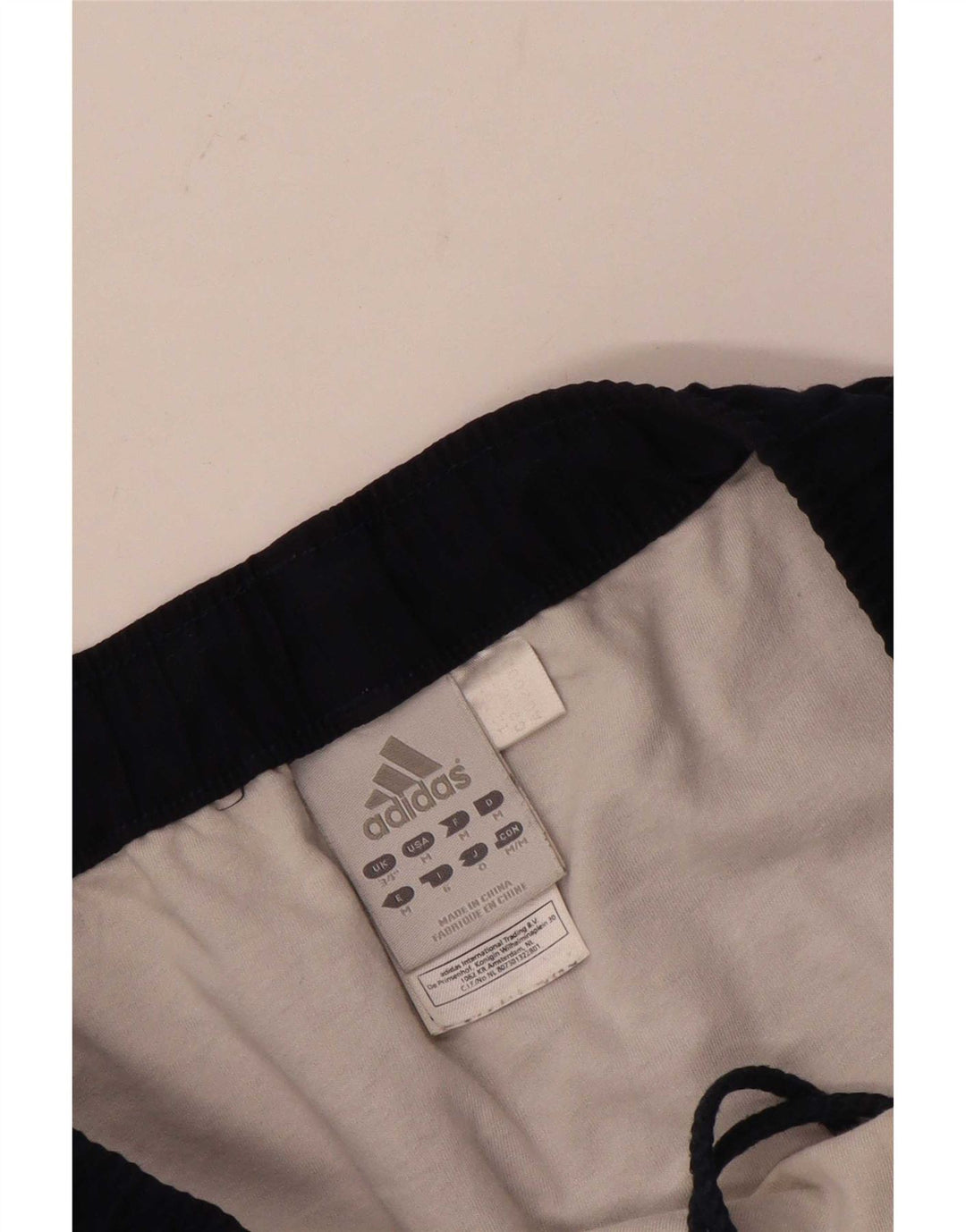 Ανδρικό γραφικό αθλητικό σορτς Adidas μεγάλο μπλε ναυτικό πολυεστέρα