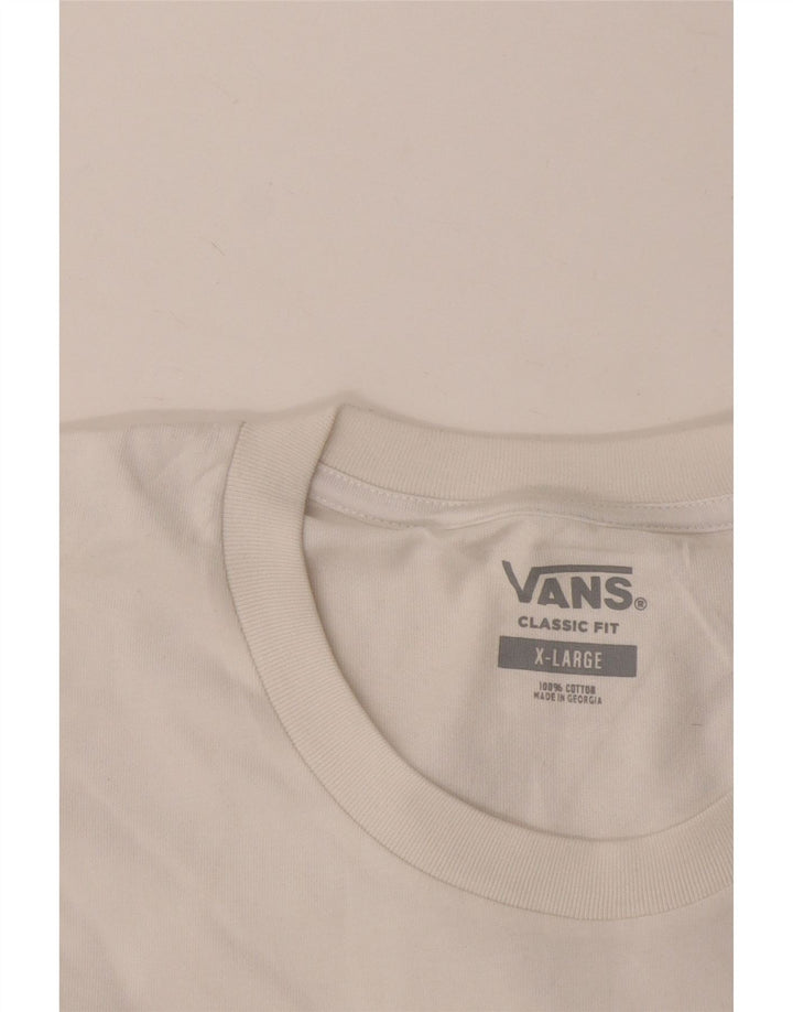 Ανδρικό T-Shirt VANS Classic Fit Top XL Λευκό βαμβακερό