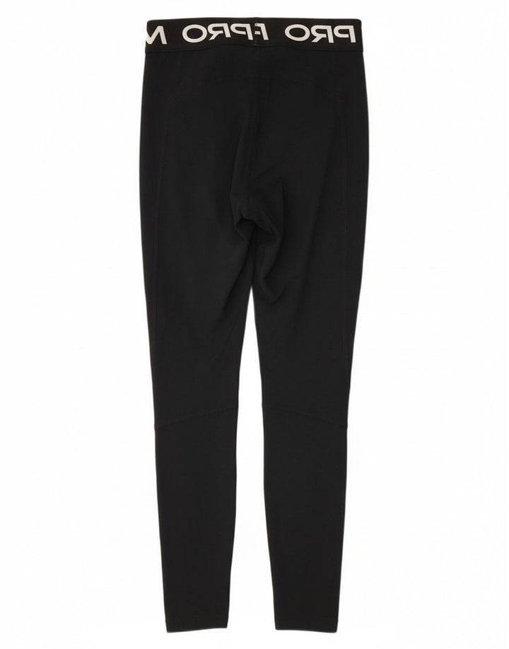 Γυναικεία γραφικά κολάν Nike UK 8 Small Black Polyester