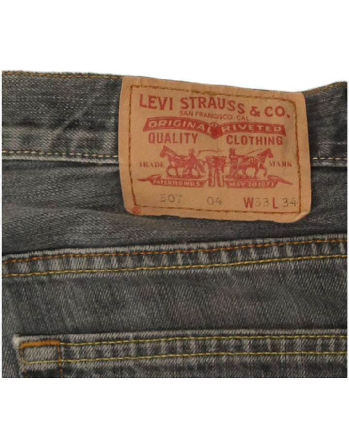 Levi's Mens 507 Bootcut Jeans W33 L28 Grey