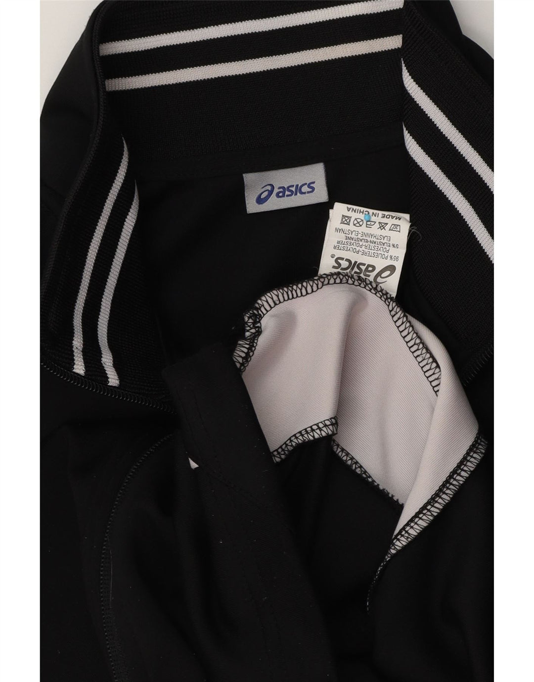 Γυναικεία αθλητική φόρμα Asics Top Jacket UK 14 Medium Black Colourblock Polyester