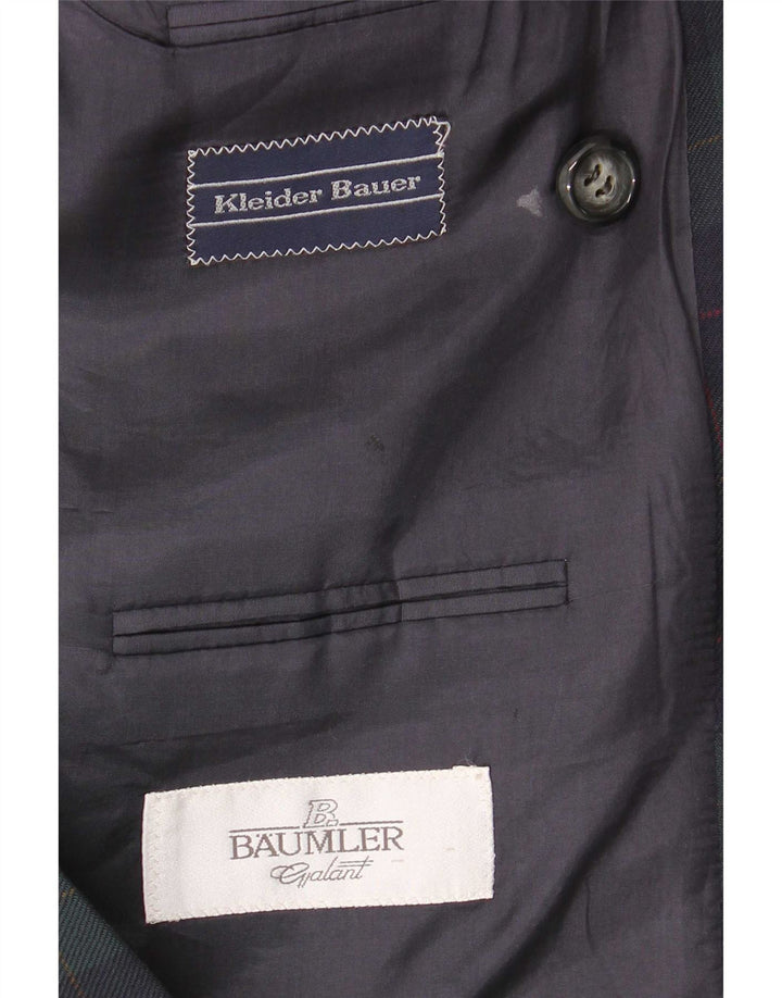 Baumler Ανδρικό σακάκι με διπλό στήθος UK 40 Large Green Check