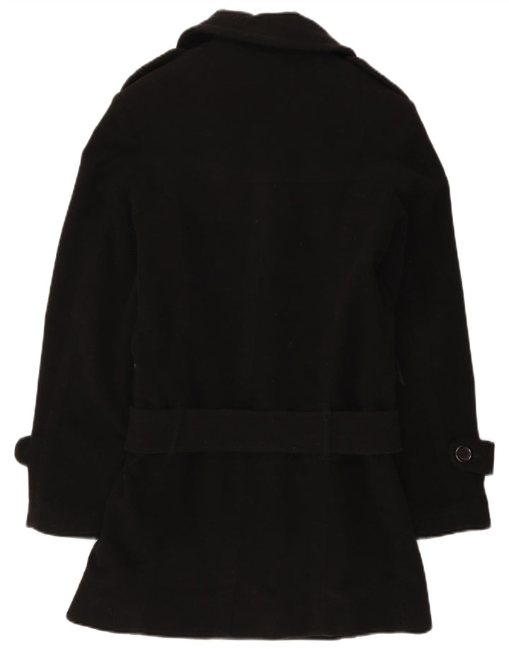Buffalo Γυναικείο παλτό με ζώνη UK 10 Small Black Polyester