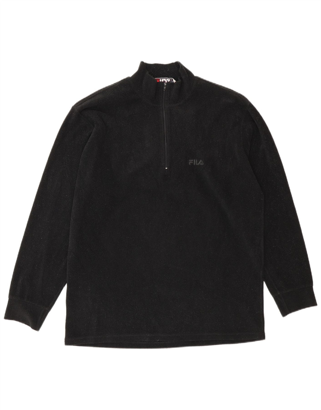 Fila Ανδρικό Zip Neck Fleece Jumper IT 52/54 Large Μαύρο