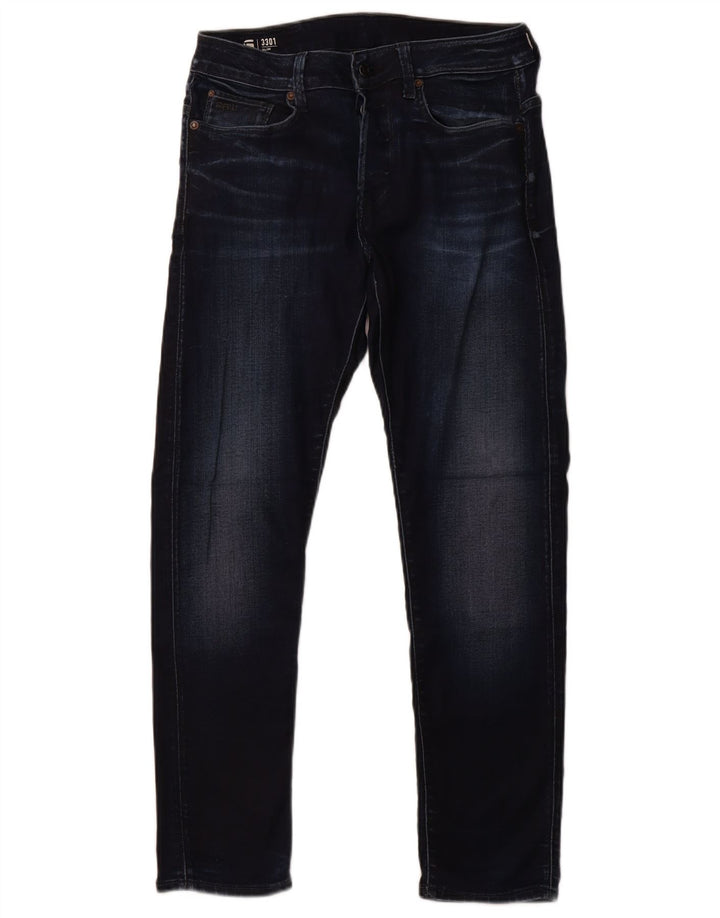 G-STAR Γυναικείο 3301 Slim Jeans W29 L30 Navy Blue Cotton