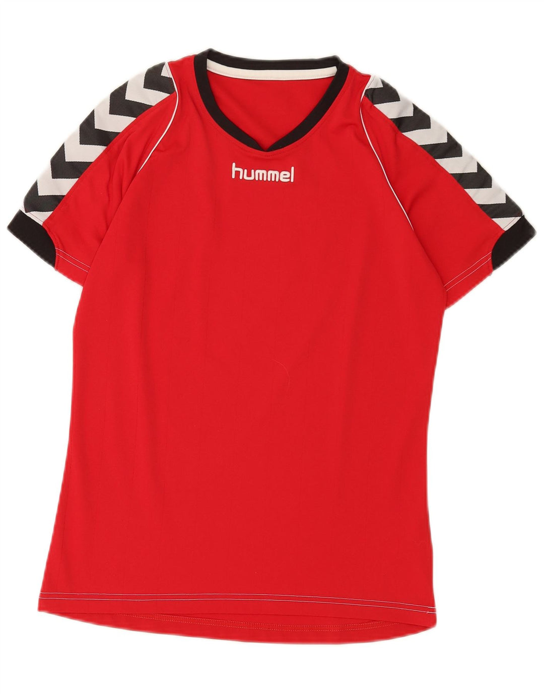 Ανδρικό γραφικό μπλουζάκι Hummel Top Small Red Colourblock Πολυεστέρας