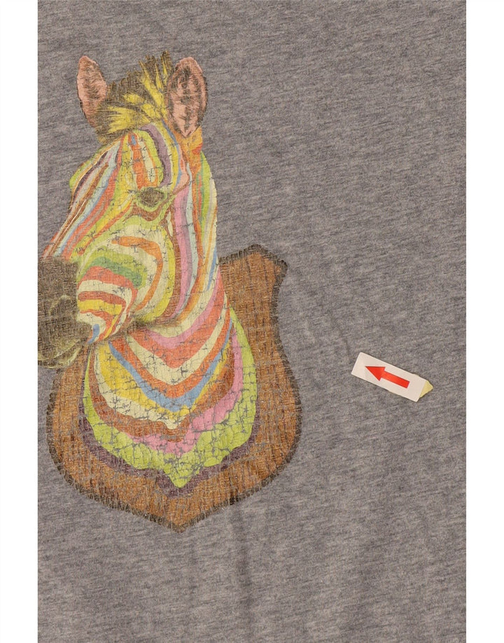 PAUL SMITH Ανδρικό γραφικό μπλουζάκι μπλουζάκι από βαμβακερό μικρό γκρι ζωάκι