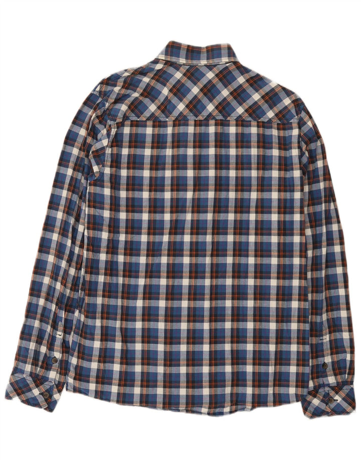 Ανδρικό πουκάμισο Carhartt, μεσαίο μπλε, βαμβακερό
