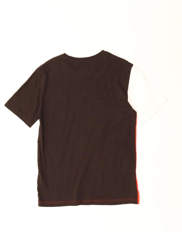 Γυναικείο T-Shirt PUMA Top UK 14 Μεγάλο πολύχρωμο βαμβακερό μπλοκ