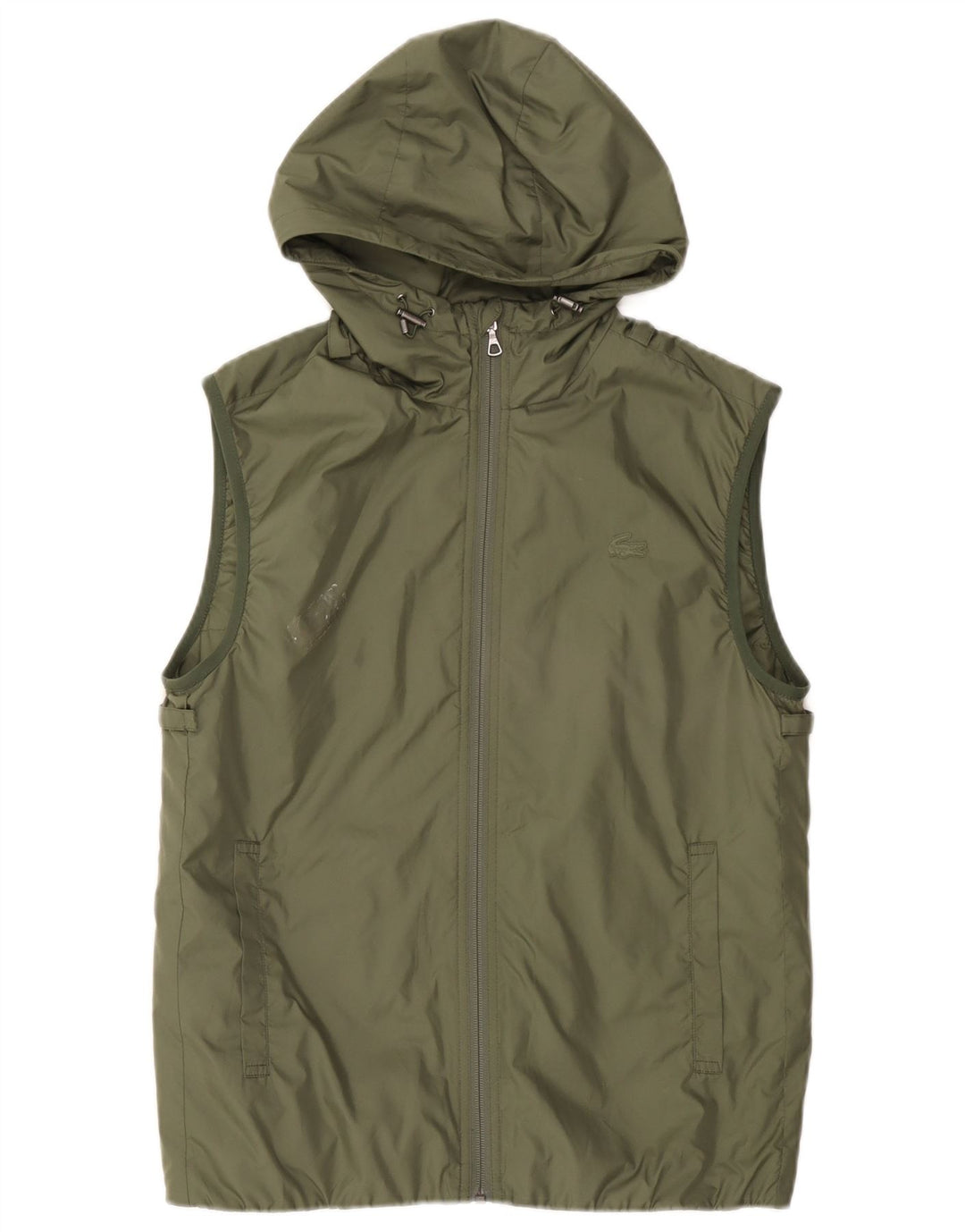 Lacoste Ανδρική κουκούλα Gilet Μέγεθος 46 XS Πράσινο Πολυεστέρας