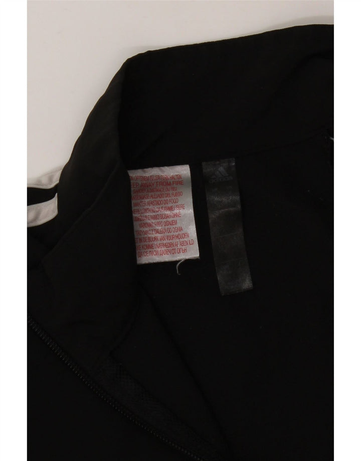ADIDAS Boys αθλητική φόρμα Top Jacket 11-12 Years Black Polyester