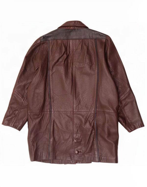 Sardar Γυναικείο Δερμάτινο Παλτό UK 16 Large Brown