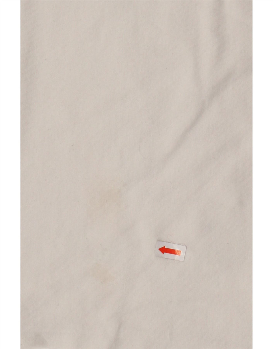 ADIDAS Γυναικείο T-Shirt Top UK 14 Large Off White βαμβακερό