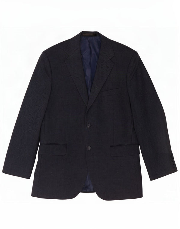 Marks & Spencer Ανδρικό μπλέιζερ με 2 κουμπιά μπουφάν UK 42 Large Navy Blue New Wool