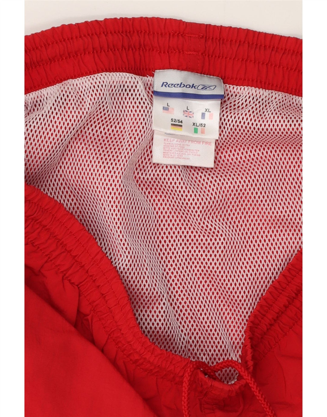 Ανδρικό αθλητικό σορτς Reebok μεγάλο κόκκινο πολυεστέρα
