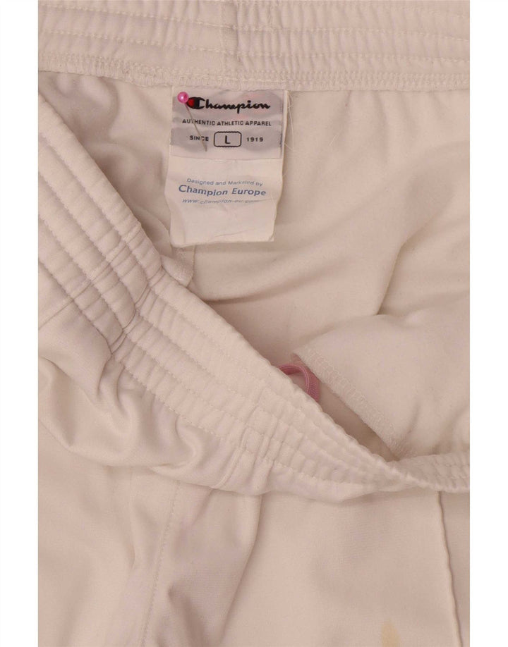 Champion γυναικεία αθλητική φόρμα παντελόνια UK 14 Large White Polyester
