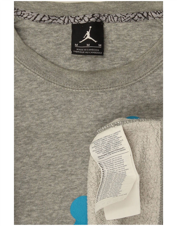 Ανδρικό γραφικό φούτερ Jordan Jumper Μεσαίο γκρι βαμβακερό