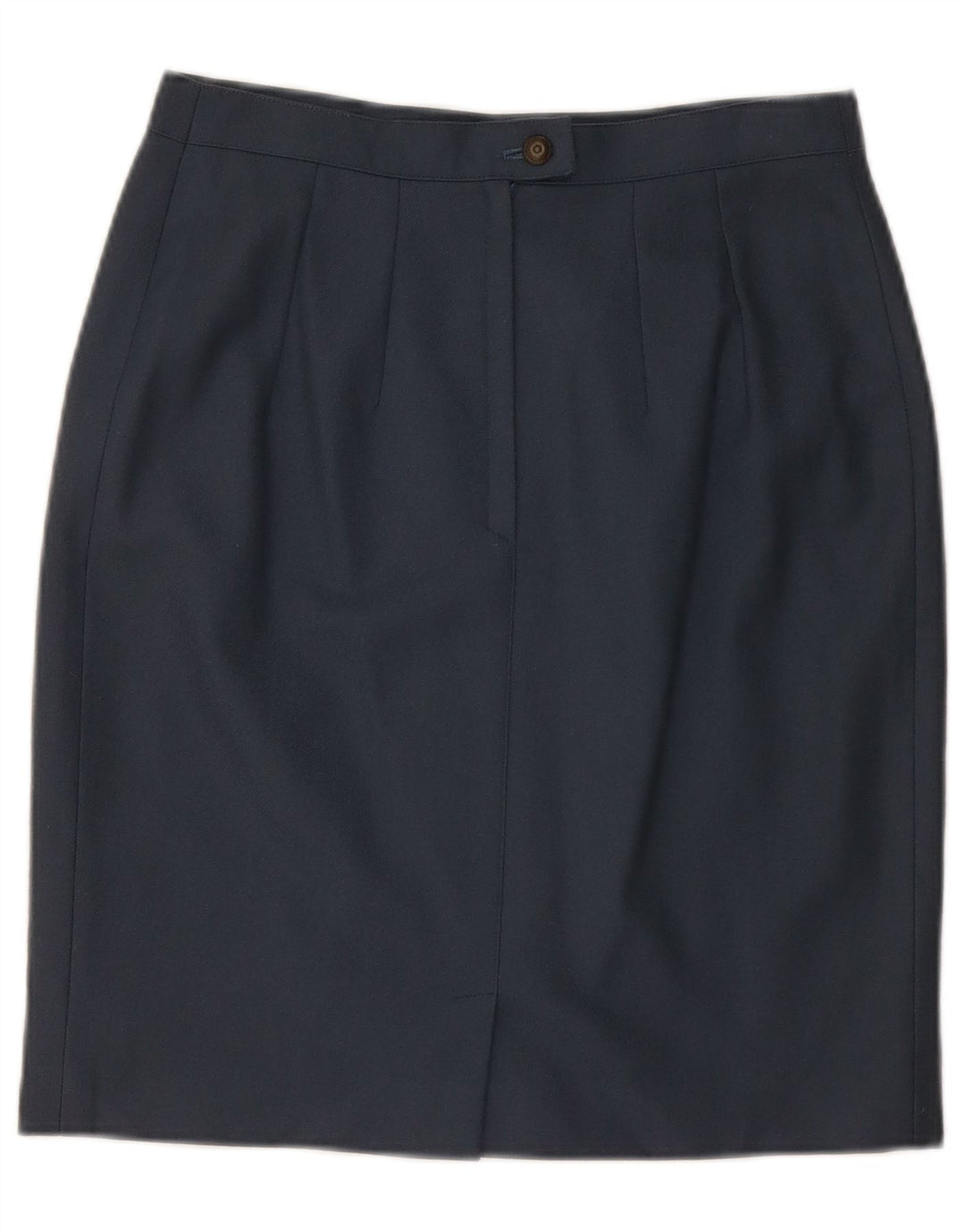 Γυναικεία Pencil Φούστα VINTAGE Medium W28 Navy Blue Wool