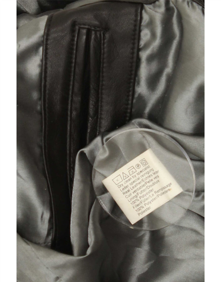 Vintage Ανδρικό Δερμάτινο Μπουφάν UK 42 XL Μαύρο