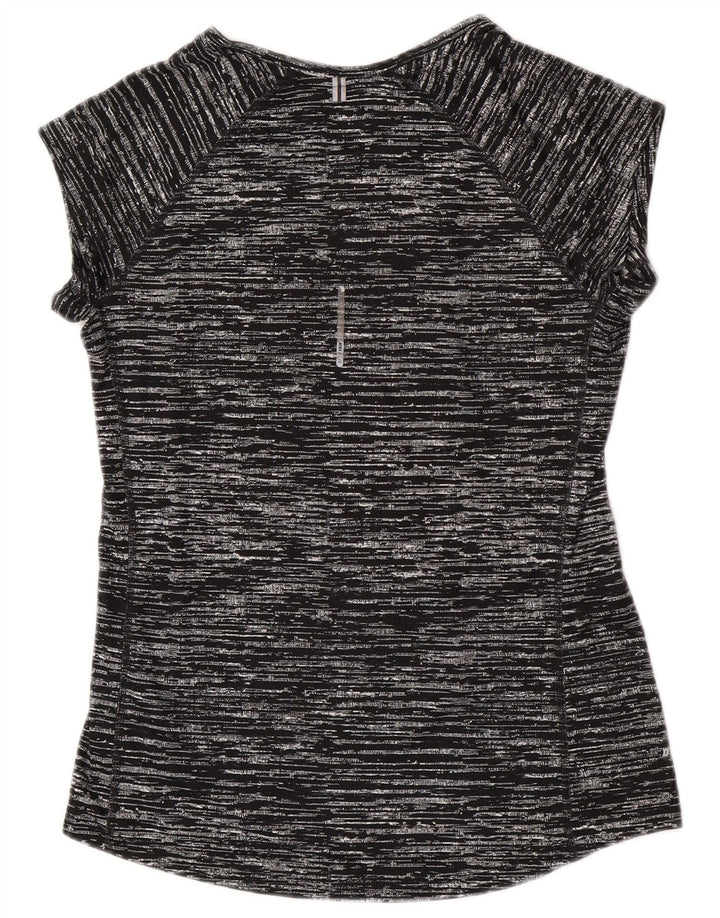 Γυναικείο μπλουζάκι Nike Dri Fit Top 12 μεσαίου μαύρου πολυεστέρα