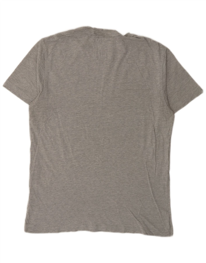 Ανδρικό T-Shirt Crew Clothing Top μεγάλο γκρι βαμβακερό