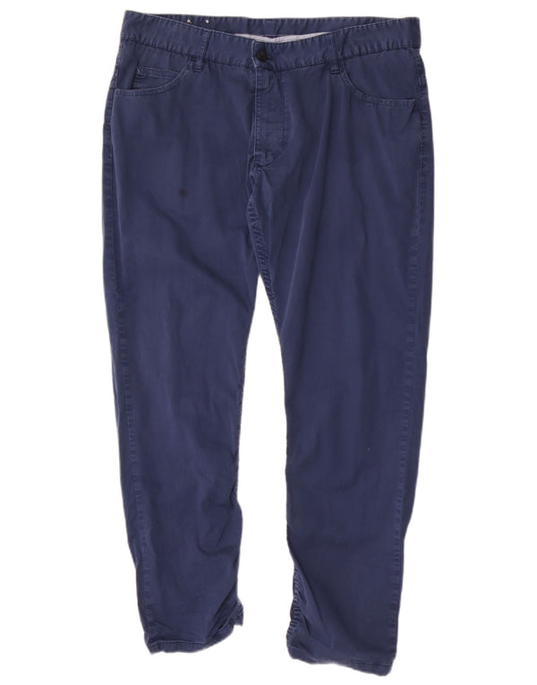 Ανδρικό παντελόνι Zara Slim Casual EU 46 XL W36 L27 Μπλε βαμβακερό