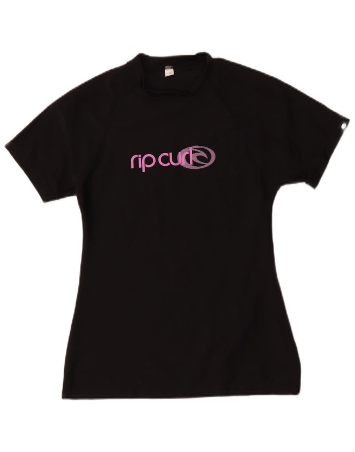 Γυναικείο γραφικό μπλουζάκι Rip Curl Top US 12 Large Black Polyamide