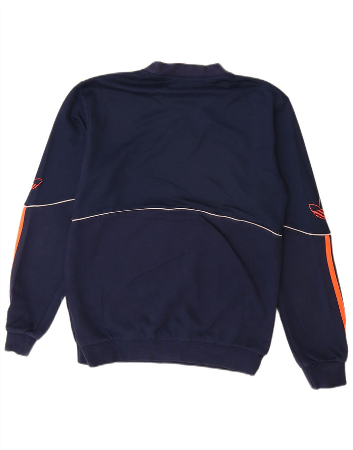 Ανδρικό γραφικό φούτερ ADIDAS Jumper XS Navy Blue Cotton