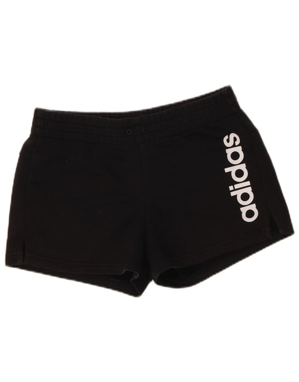 Γυναικείο γραφικό αθλητικό σορτς Adidas UK 8/10 Small μαύρο
