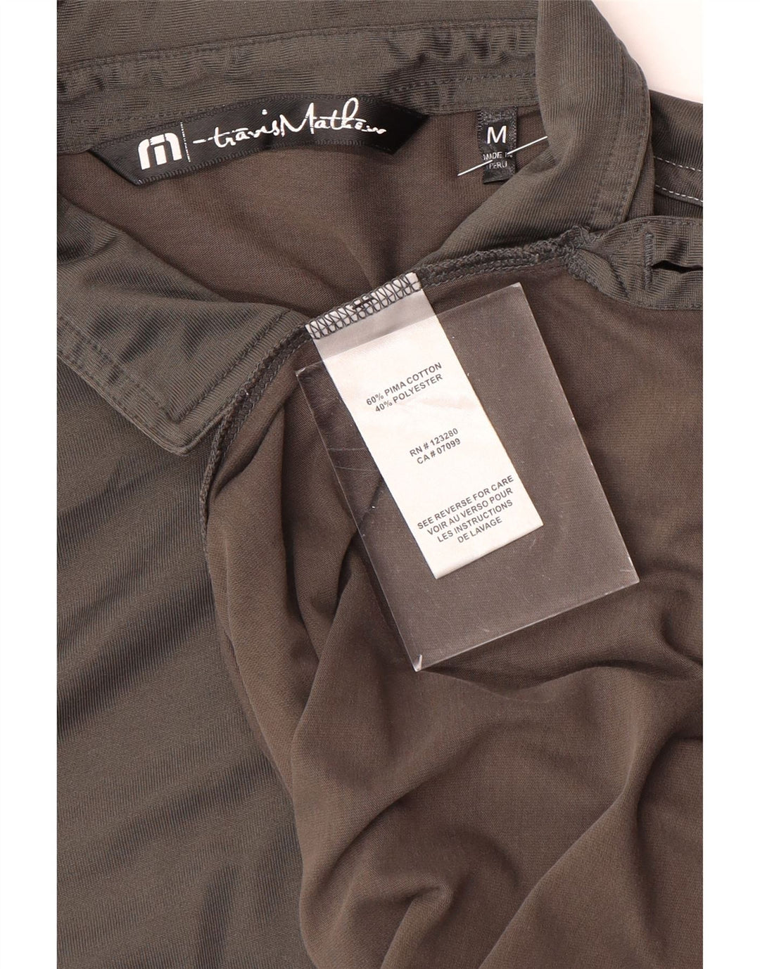 Ανδρικό πουκάμισο πόλο TRAVIS MATHEW Μεσαίο γκρι βαμβακερό