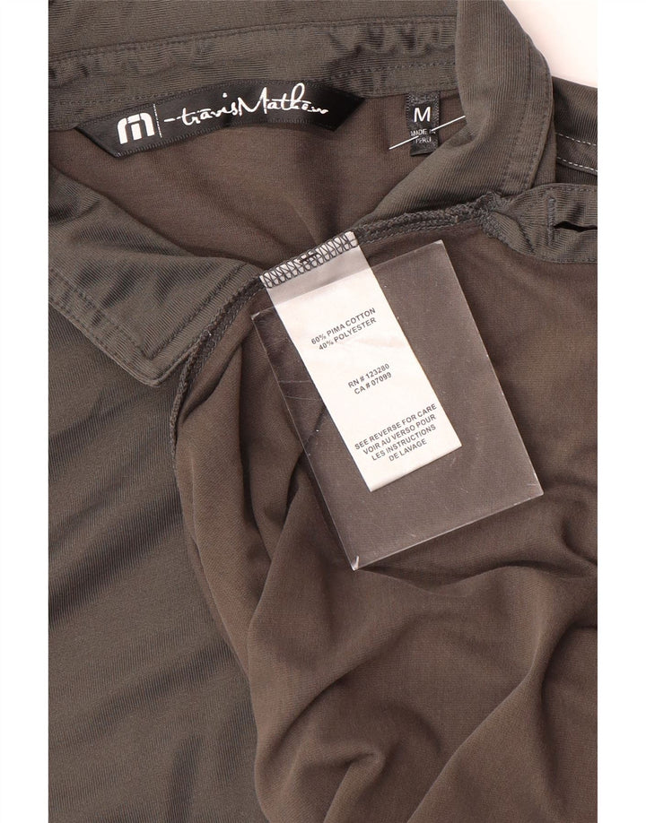 Ανδρικό πουκάμισο πόλο TRAVIS MATHEW Μεσαίο γκρι βαμβακερό