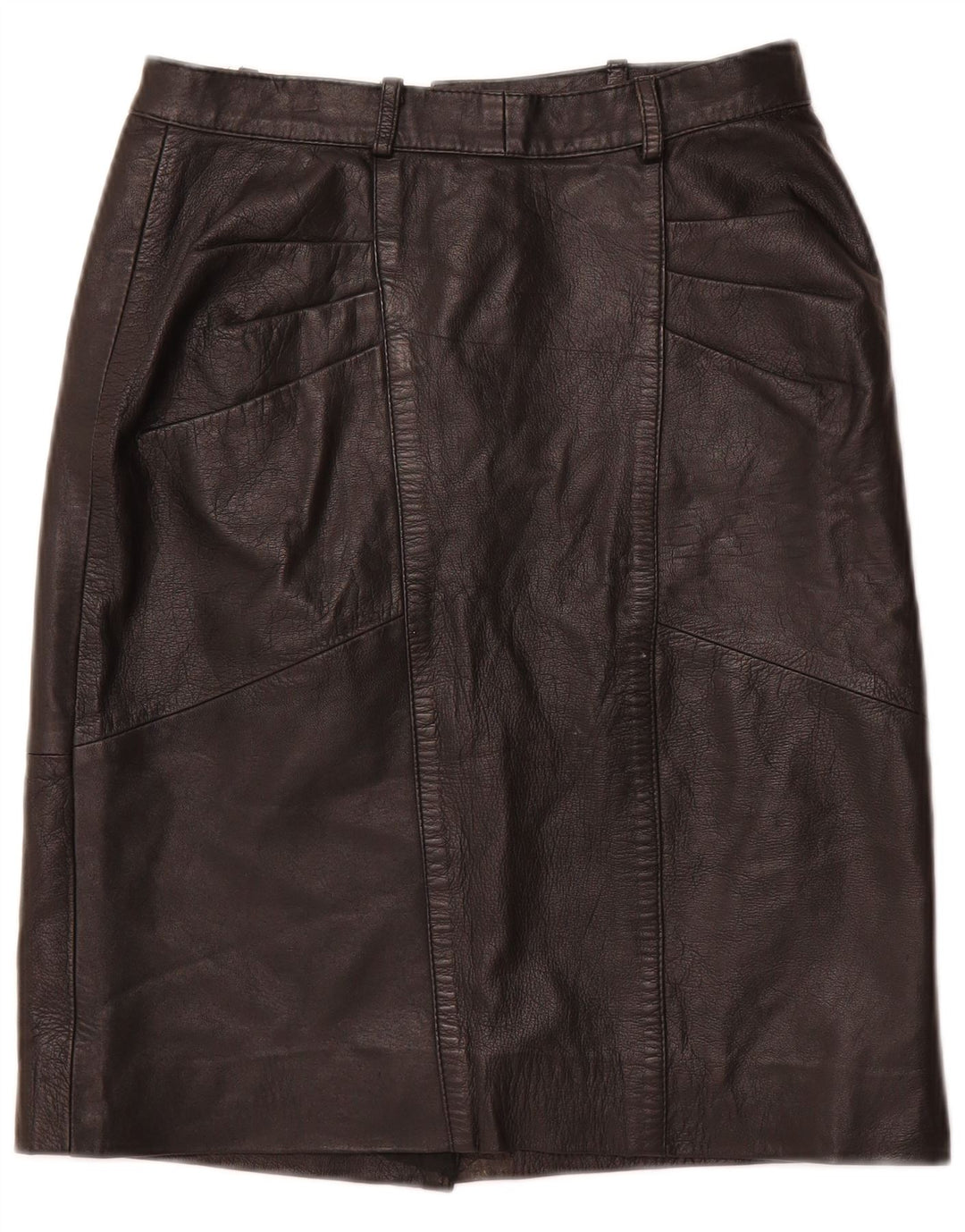 Γυναικεία Ψηλόμεση Δερμάτινη Φούστα VINTAGE IT 48 XL W28 Μαύρη Δερμάτινη