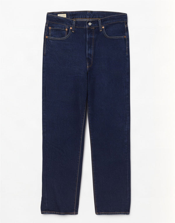 Levi's Mens 501 Straight Jeans W32 L32 Navy Blue Cotton